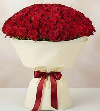 Букет 101 Красная роза Милано в Черемушках Курской области