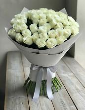 Букет 35 Белых роз в Черемушках Курской области