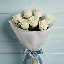 Букет 7 Белых роз Эдлесс Лав #REPLACE_PRED# Черемушках Курской области