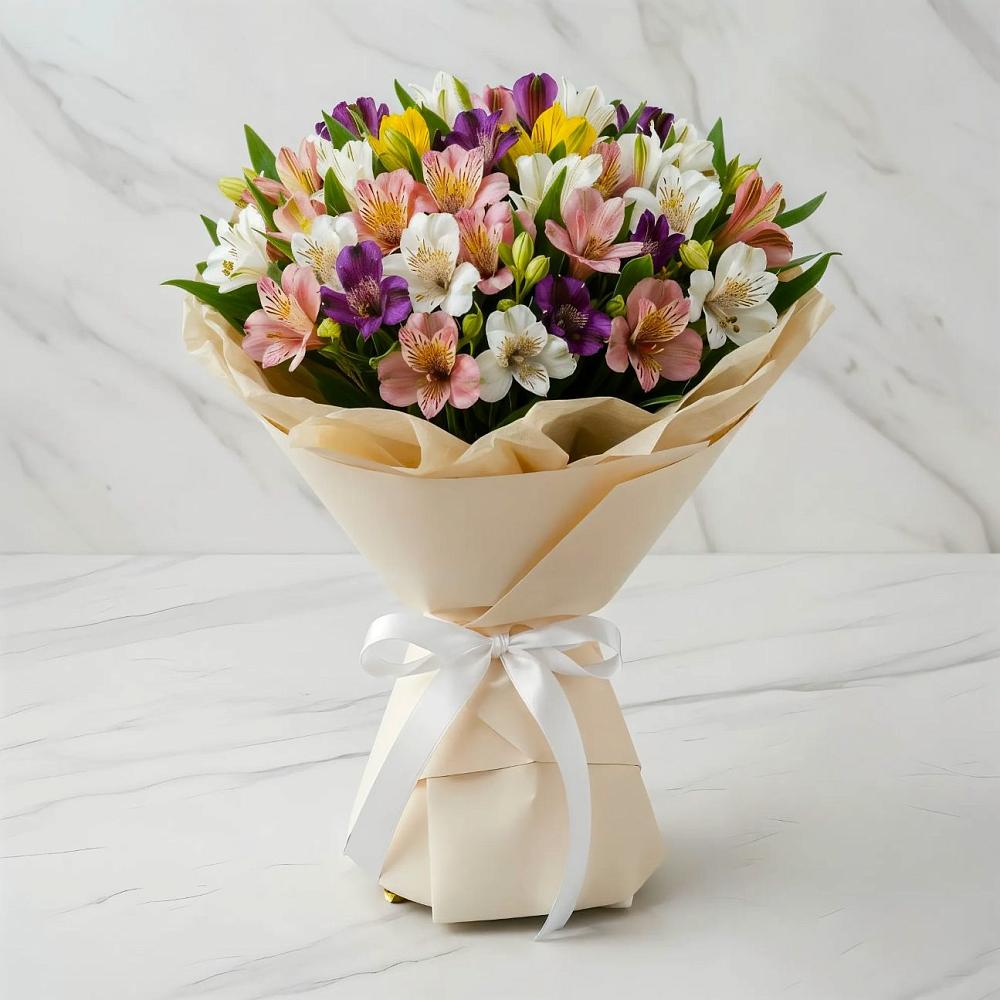 Букет цветов из: Альстромерии в Черемушках Курской области