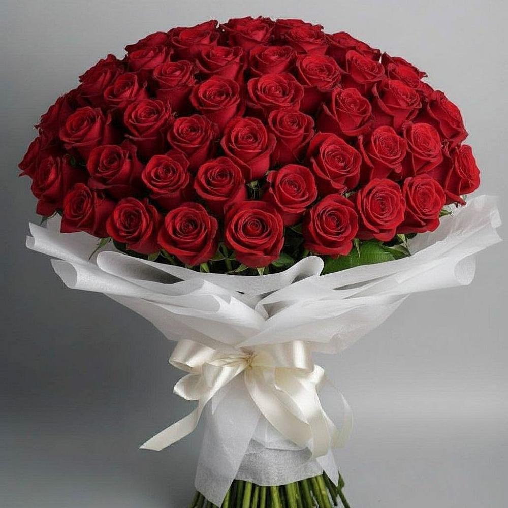 Букет 101 Красная роза Блэк Мэджик в Черемушках Курской области
