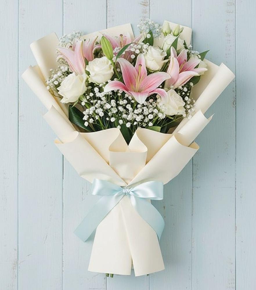 Букет цветов из: Лилии в Черемушках Курской области