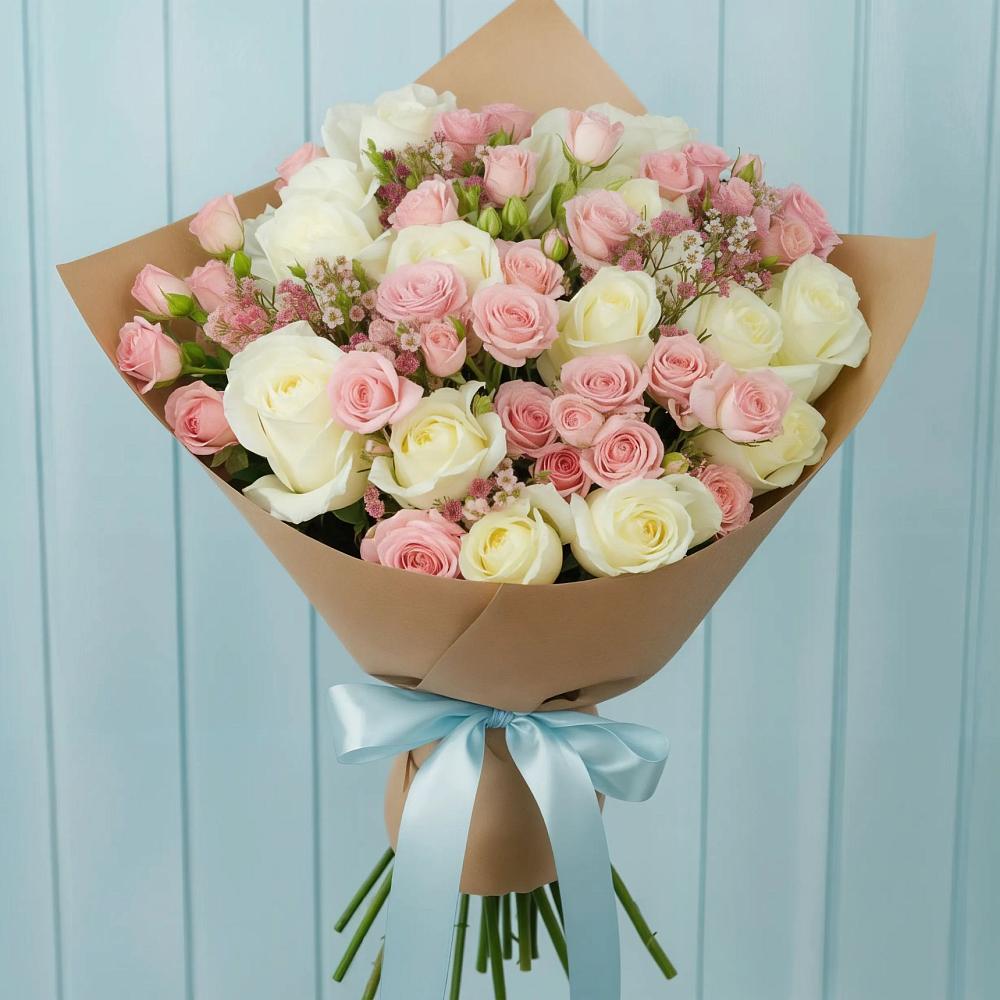 Букет цветов из: Розы в Черемушках Курской области