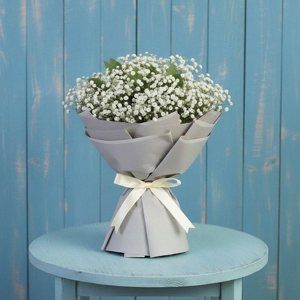 Букет цветов из: Гипсофила в Черемушках Курской области