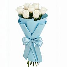 Букет 7 белых роз Проуд #REPLACE_PRED# Черемушках Курской области