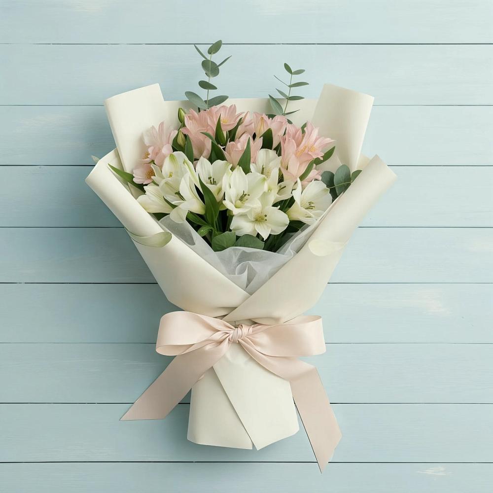 Букет цветов из: Альстромерии в Черемушках Курской области