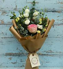 Букет цветов из:  Розы и Лизиантусы #REPLACE_PRED# Черемушках Курской области